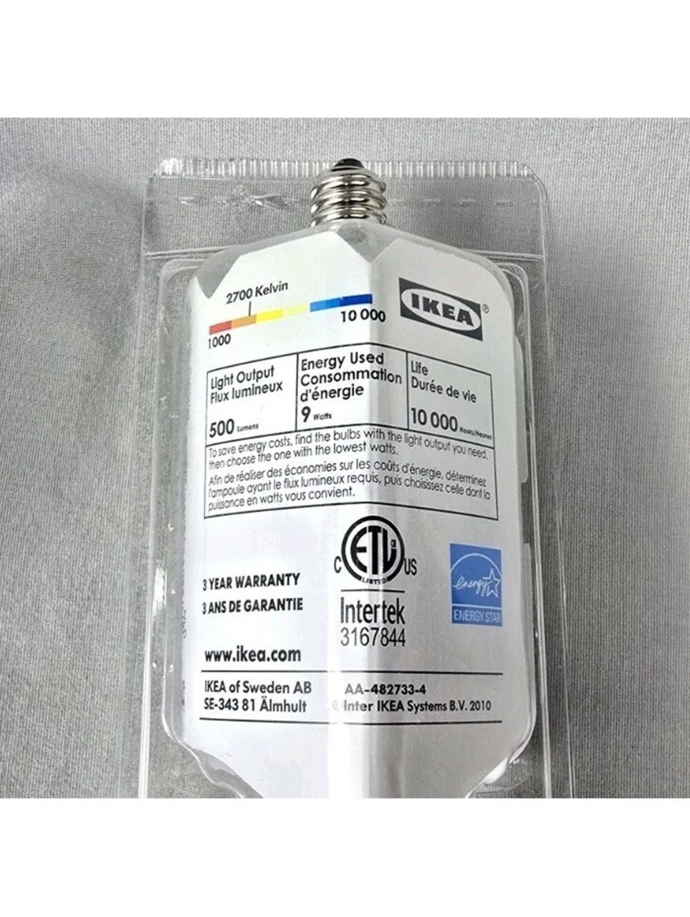 IKEA Sparsam E12 Fluorescent Bulbs 2 Pack Energy Efficient Light Bulbs